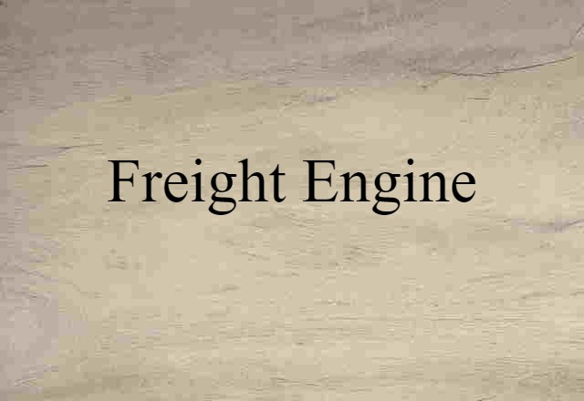 freight engine