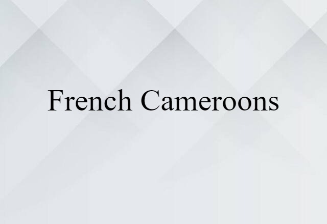 French Cameroons