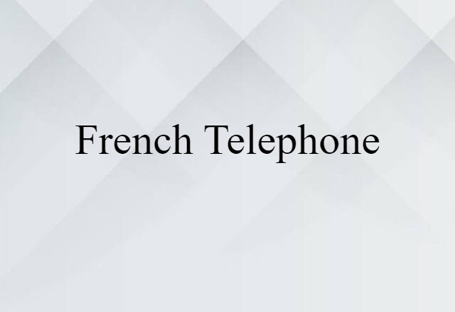 French telephone