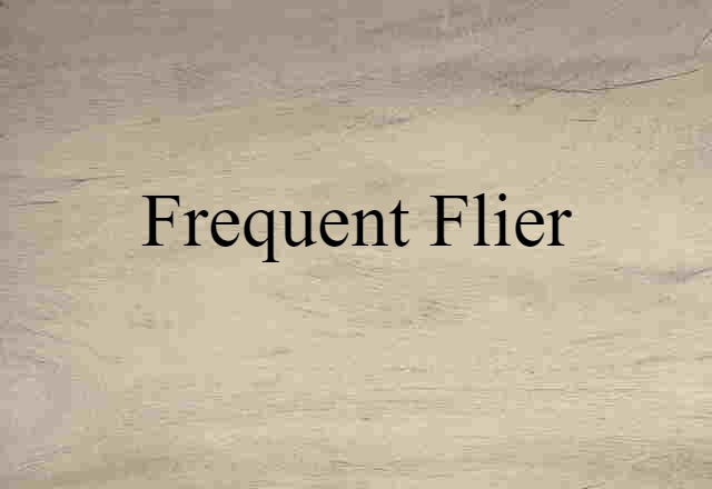 Frequent Flier (noun) Definition, Meaning & Examples