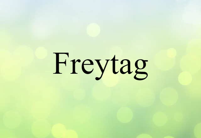 Freytag (noun) Definition, Meaning & Examples