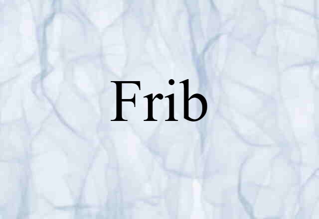 Frib (noun) Definition, Meaning & Examples