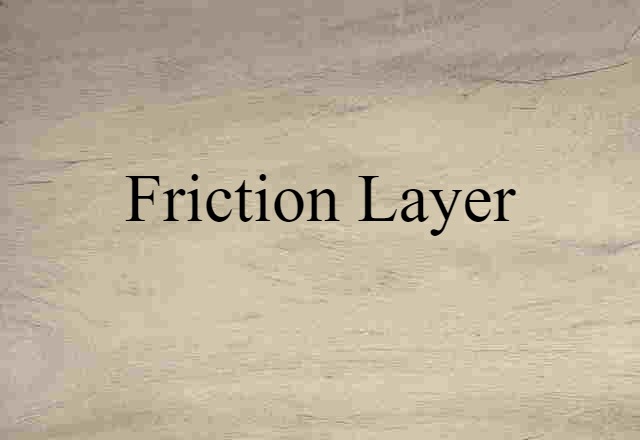 friction layer