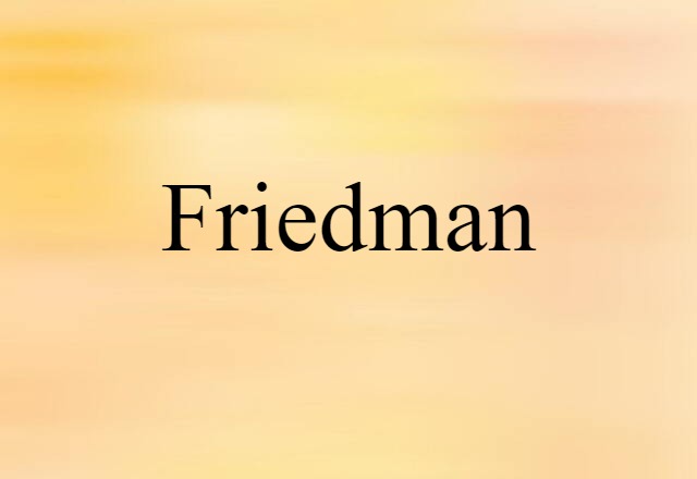 Friedman