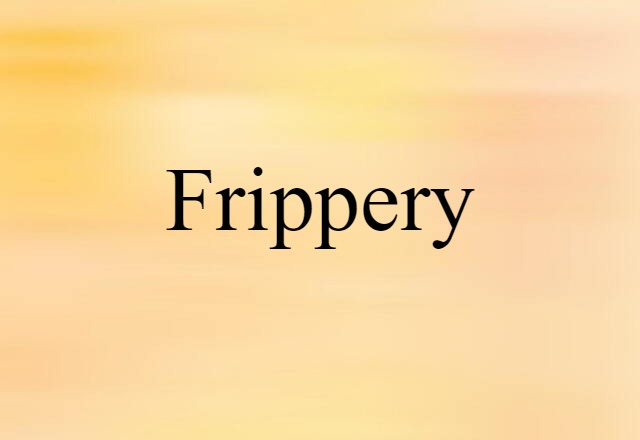 frippery