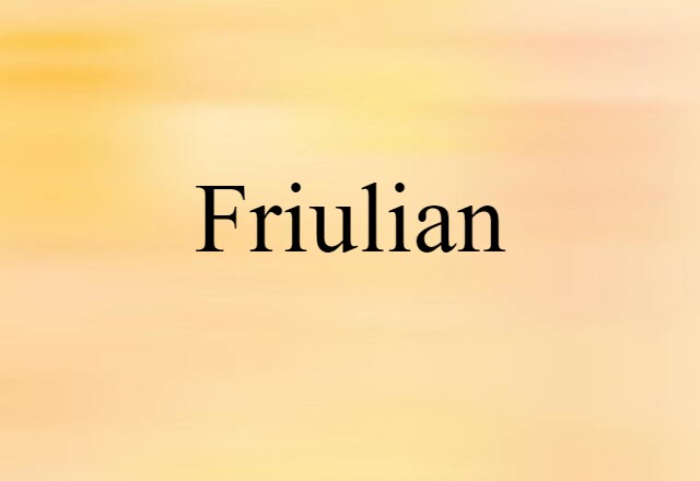 Friulian