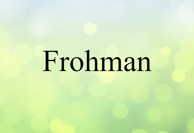 Frohman