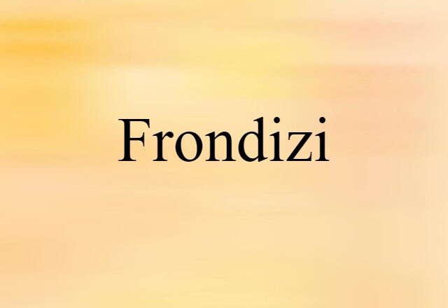 Frondizi