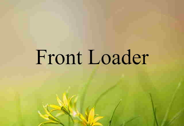 front loader