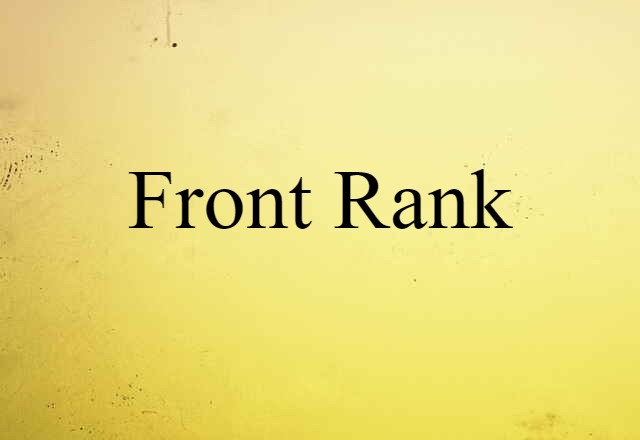 front-rank