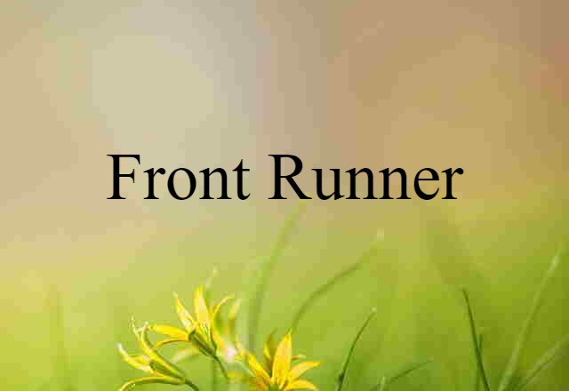 front runner