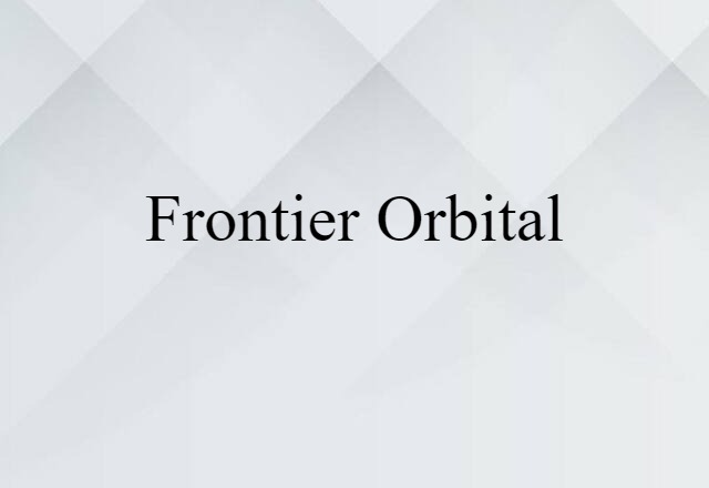 frontier orbital