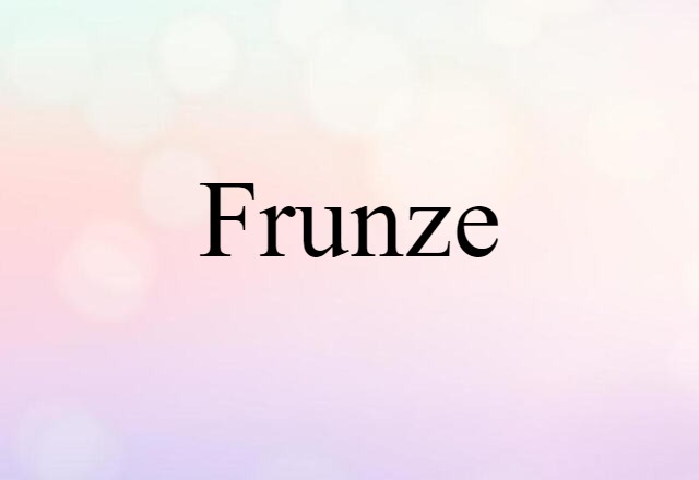 Frunze