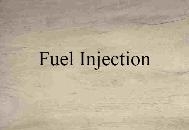 fuel injection