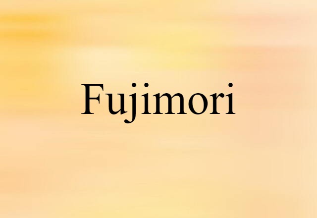 Fujimori