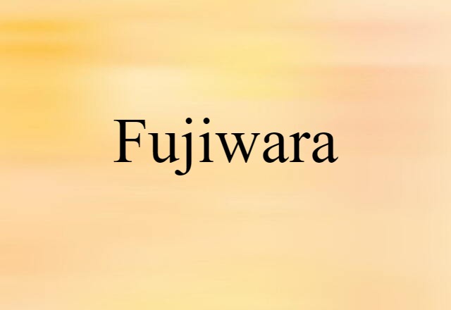 Fujiwara