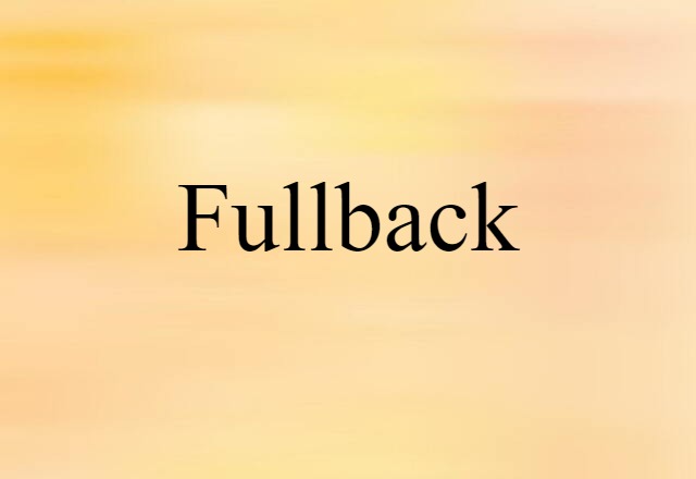 fullback