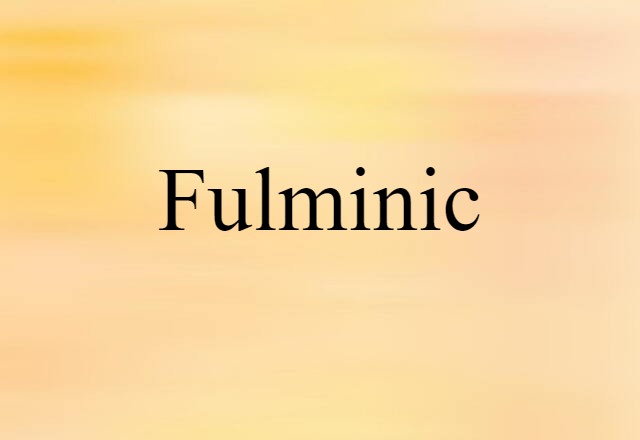 fulminic