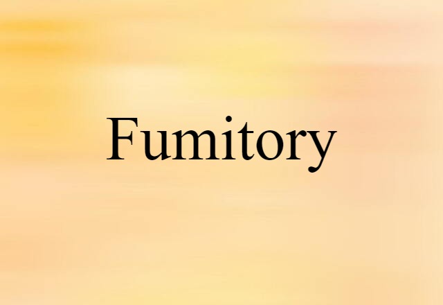 fumitory