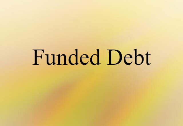 funded debt