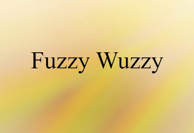 fuzzy-wuzzy