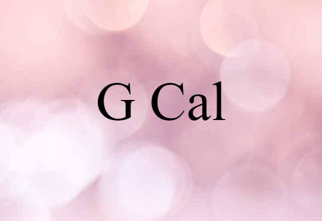 g-cal