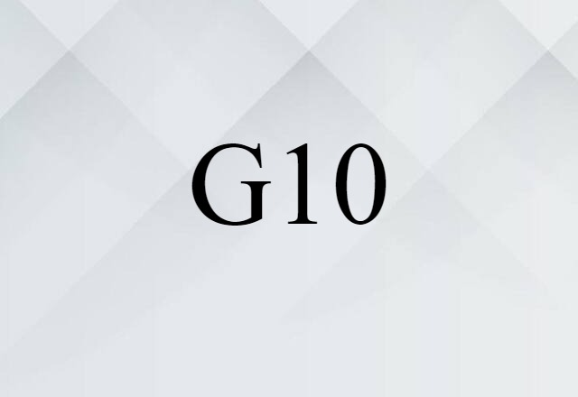 G10 (noun) Definition, Meaning & Examples