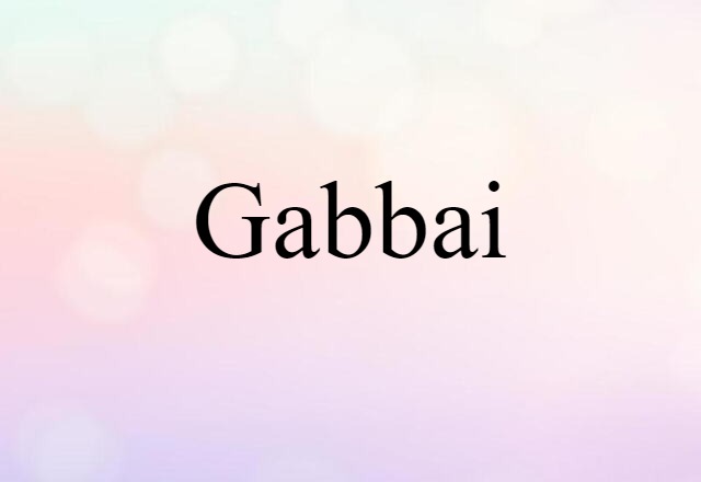 Gabbai