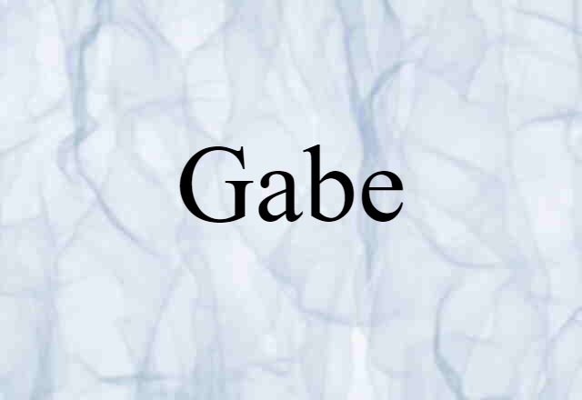 Gabe (noun) Definition, Meaning & Examples