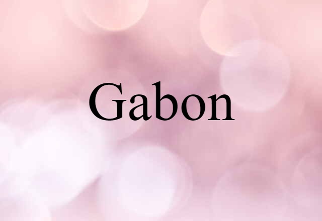 Gabon (noun) Definition, Meaning & Examples