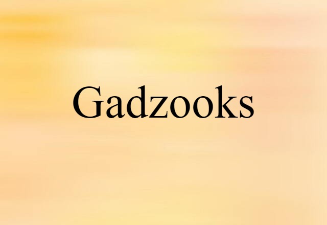 Gadzooks (noun) Definition, Meaning & Examples