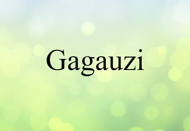 Gagauzi (noun) Definition, Meaning & Examples