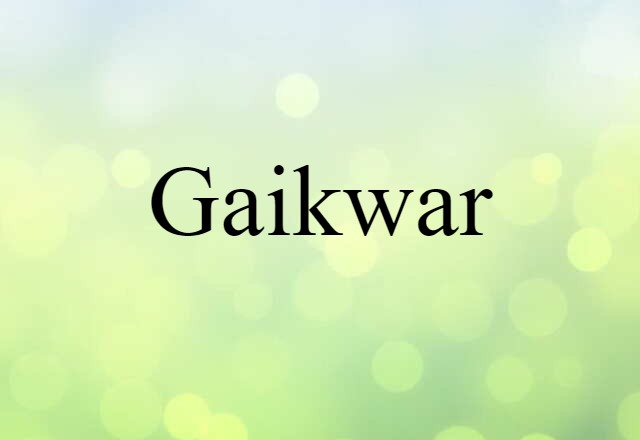 Gaikwar