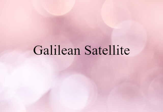 Galilean satellite