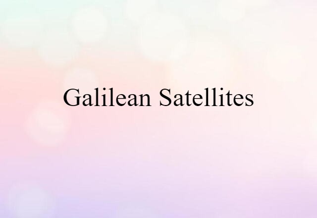 Galilean satellites