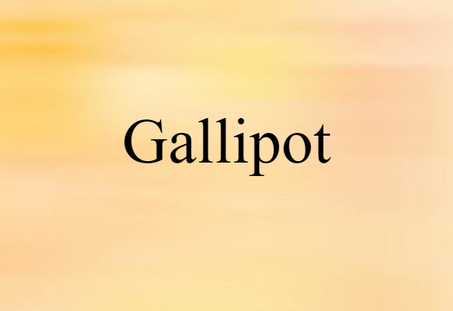 gallipot