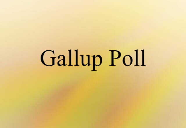 Gallup poll