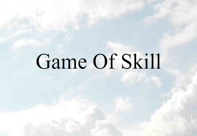 game of skill