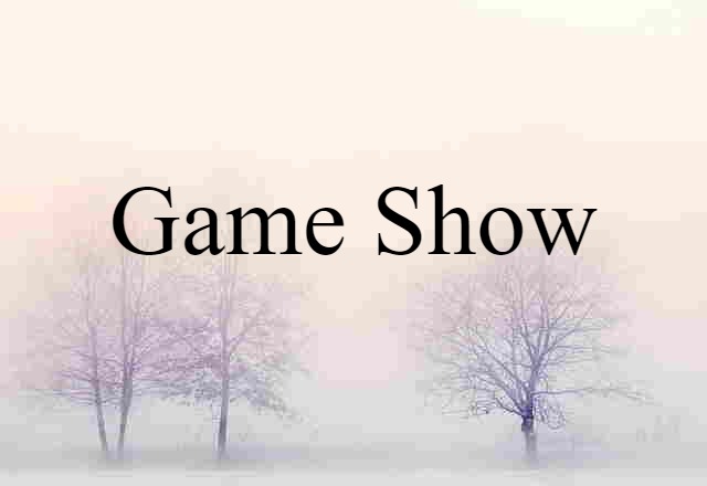 Game Show (noun) Definition, Meaning & Examples