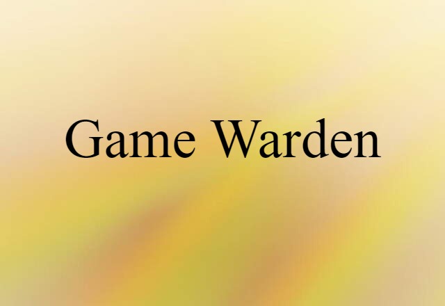 game warden