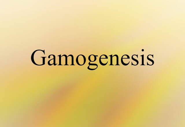 gamogenesis