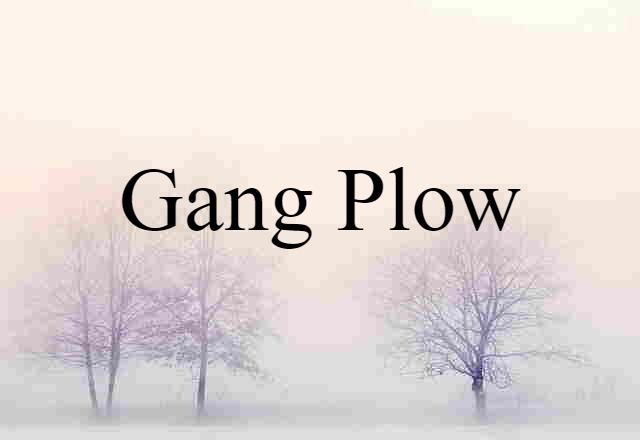 gang plow