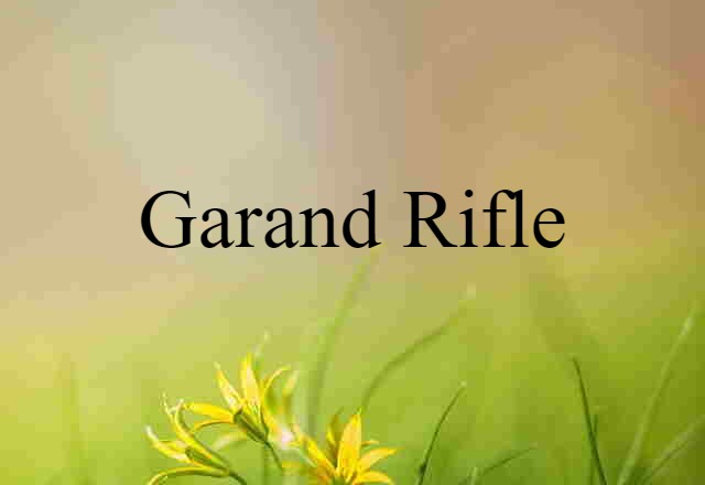 Garand rifle