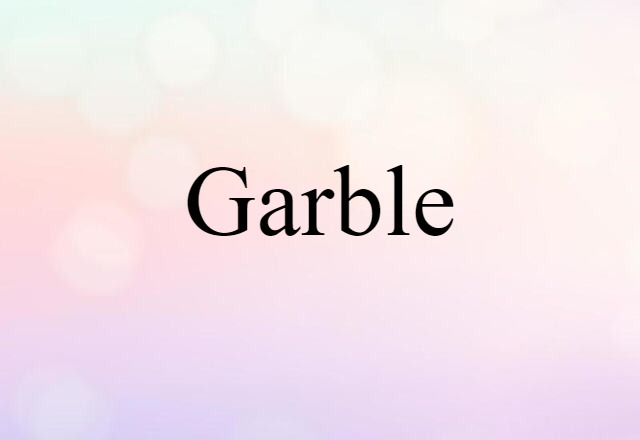 garble