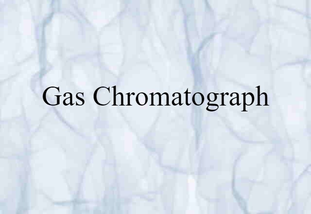 gas chromatograph