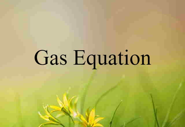 gas equation