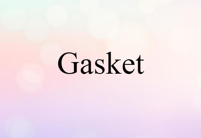 Gasket (noun) Definition, Meaning & Examples