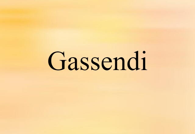 Gassendi