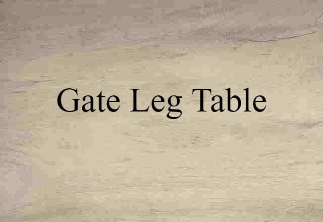 gate-leg table