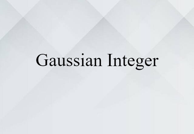 Gaussian integer